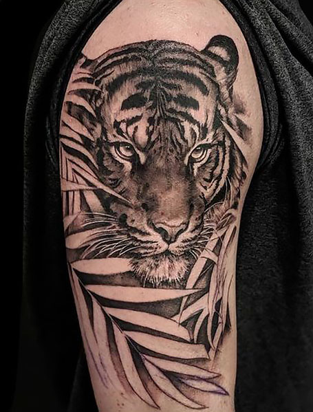 Japanese leg tiger tattoo by  Neotokyo Tattoo Edinburgh  Facebook