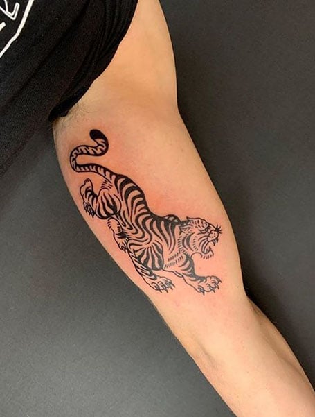 Tiger Line Tattoo
