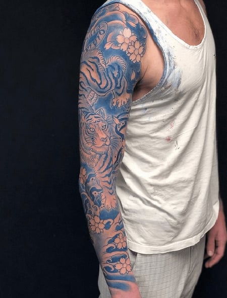 Tiger Sleeve Tattoo 2