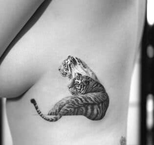 Tiger Underboo Tattoo 1