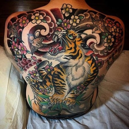 Epic full back tiger piece! Done by our Pro Team Artist  @kenji_shigehara_yktattoo : r/TattooDesigns