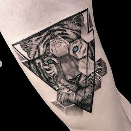 Tiger Geometric Tattoo 4