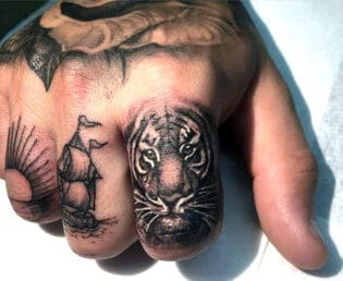 Tiger Knuckle Tattoo