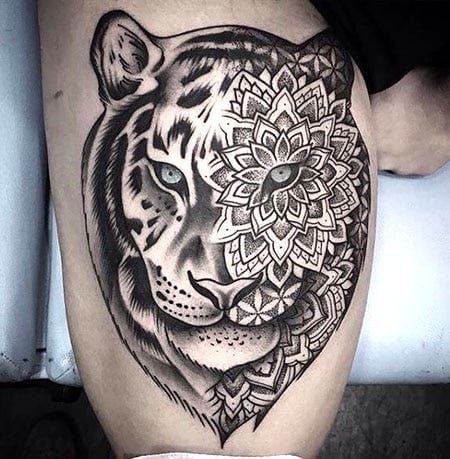 Tiger Mandala Tattoo 1
