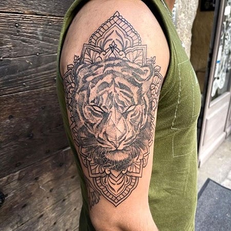 Tiger Mandala Tattoo