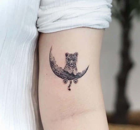 Tiger Moon Tattoo 1