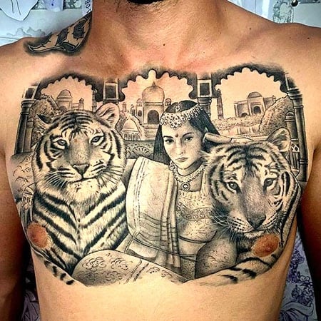 Tiger Portrait Tattoo