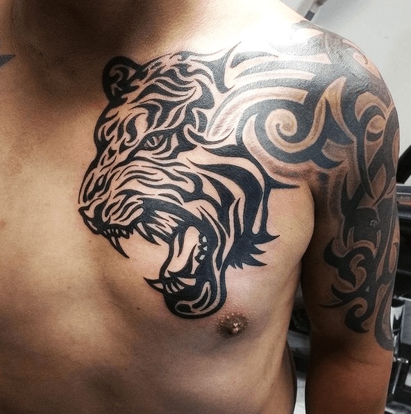 Tiger Tribal Tattoo