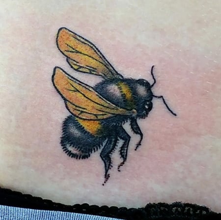 Vintage Bee Tattoo 2