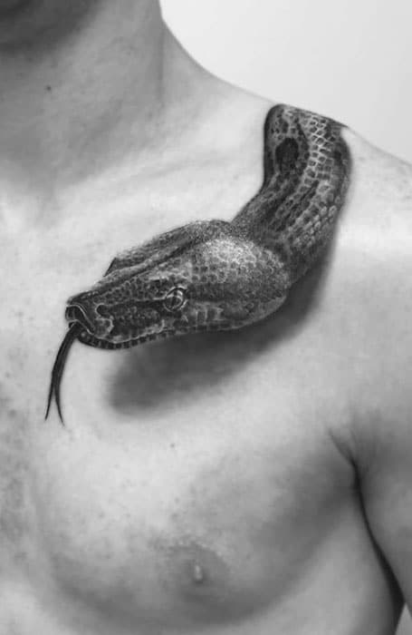 22 Snake Tattoos For Chest And Meanings  PetPress