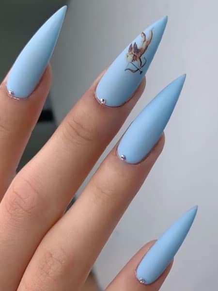 Baby Blue Stiletto Nails (1)