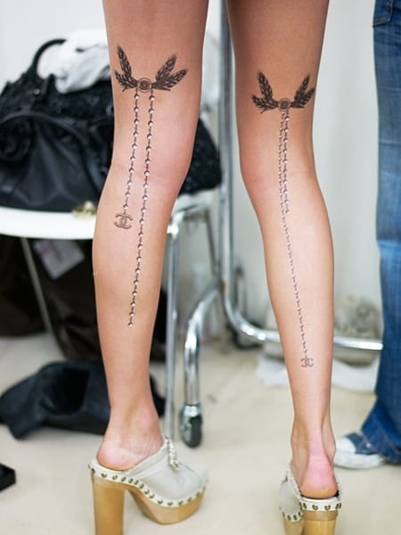 Back Of Leg Tattoo 1