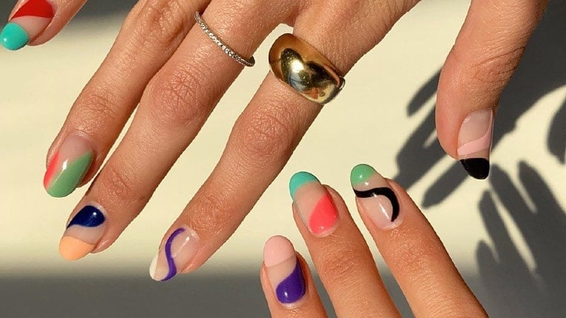 47 Beautiful Nail Art Designs  Ideas  Mismatched fall nails