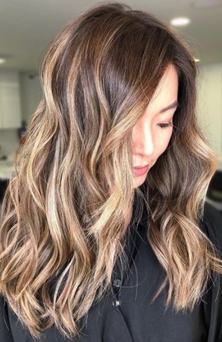 Blonde Balayage On Brown Hair