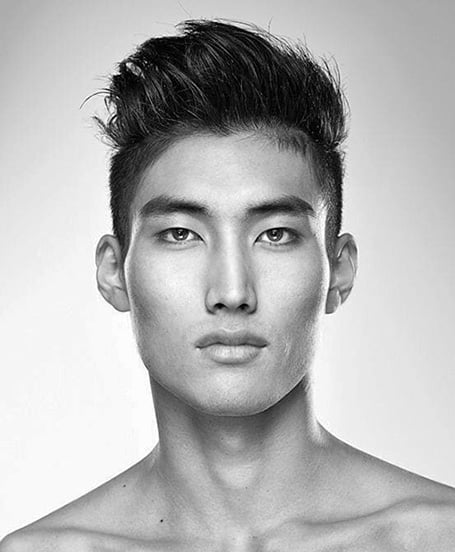 Blowout Asian Men Hairstyle