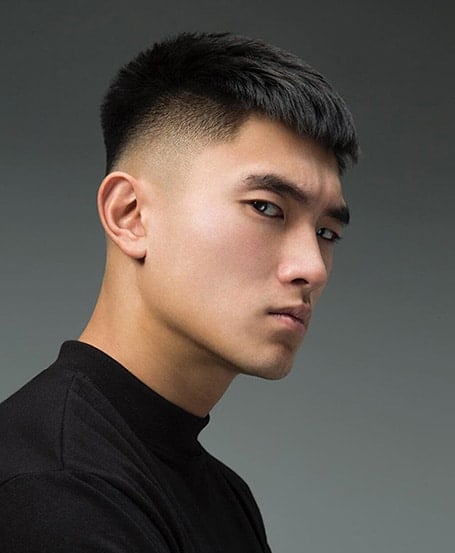 Burt Fade Asian Men Hairstyle