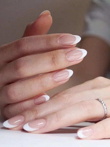 Classic French Tip Nails