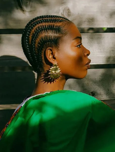 Cornrows With Natural Hair