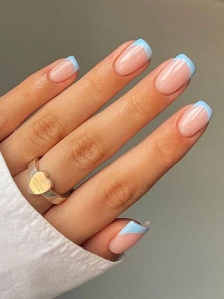 French Tip Dip Nails