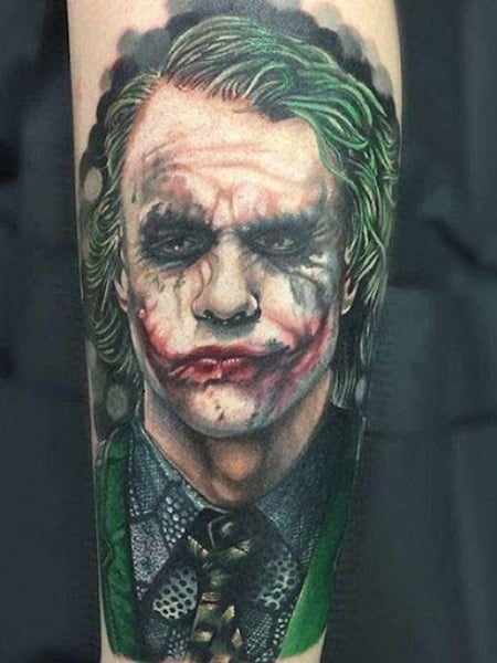 Heath ledger joker tattoo