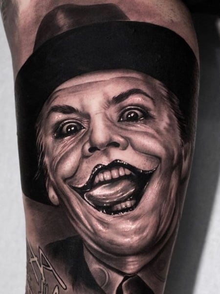 Jack Nicholson Joker Tattoo2