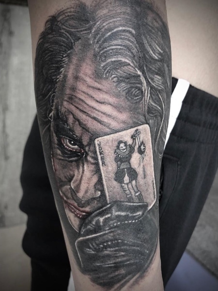 Joker Arm Tattoo