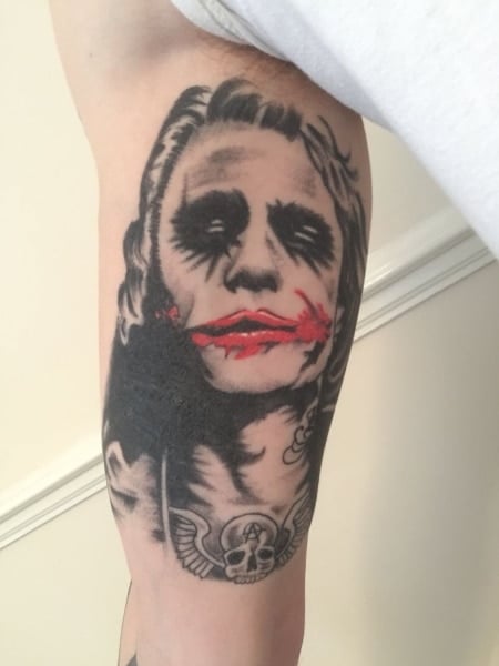 Joker Bicep Tattoo2