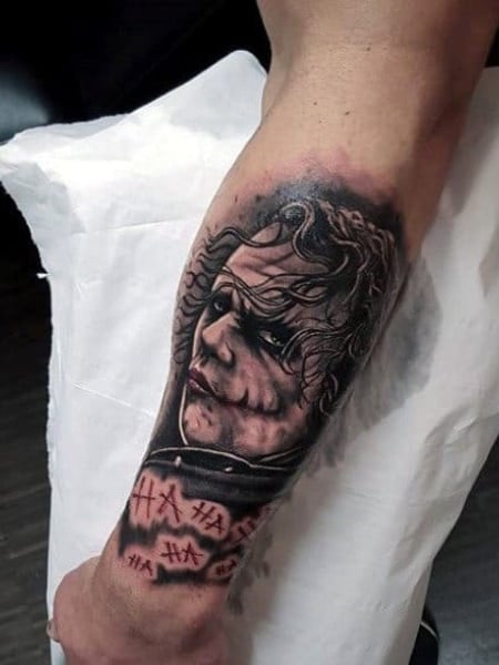 Joker Forearm Tattoo