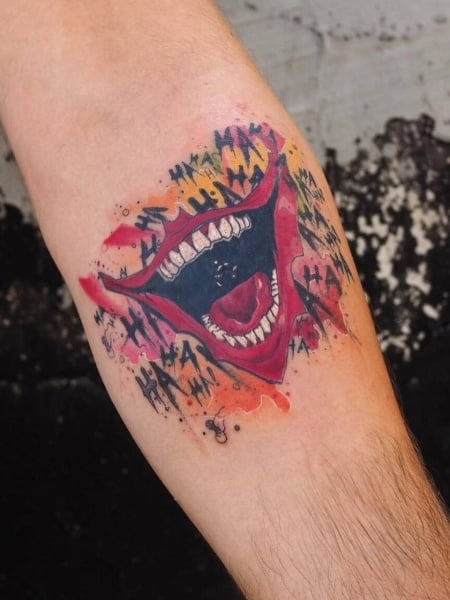 Black Pearl Tattoo  Sketchy Batman vs Joker  Gestochen von Jule    tattoo tattooidea tattooinspiration inked  inkedgirls inkedwoman batmantattoo jokertattoo sketchytattoo  inkedpeople flensburg tattooartist 