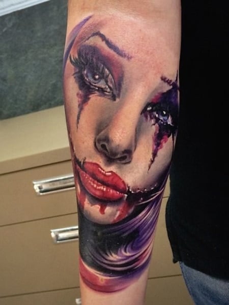 Joker Girl Tattoo