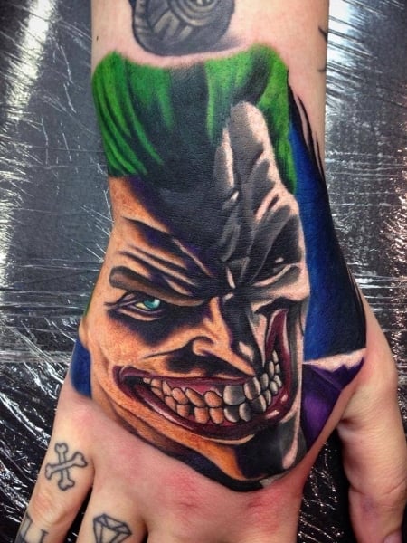 Joker Hand Tattoo2