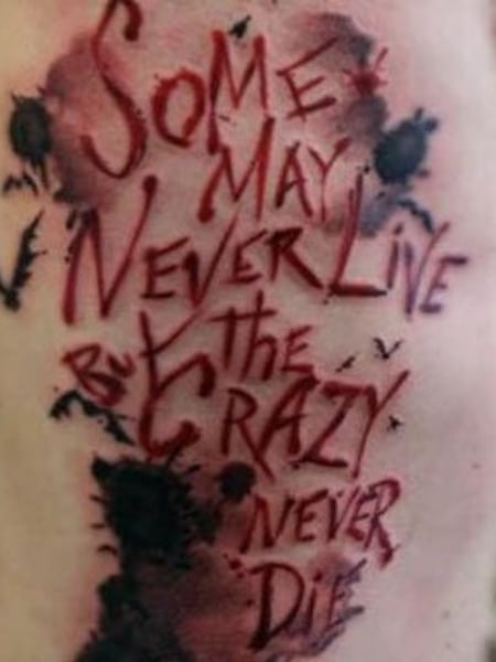 Joker Quote Tattoo