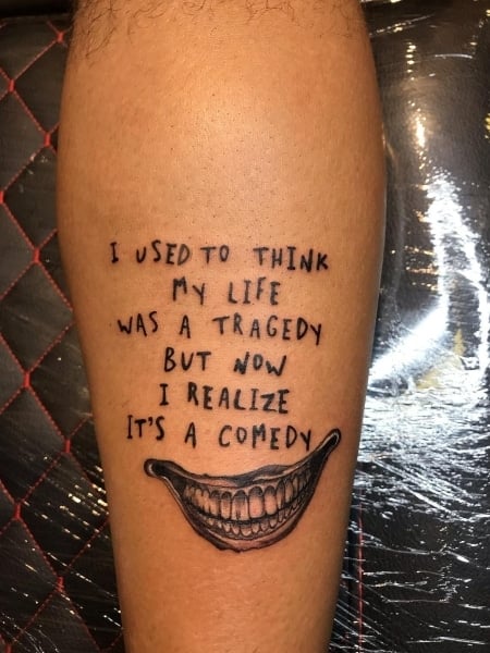 Joker Quote Tattoo2