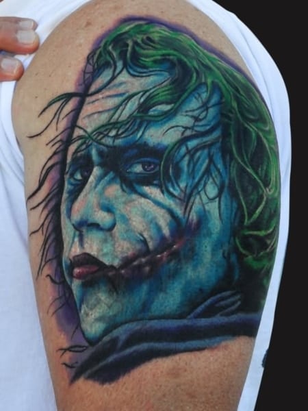 Joker Shoulder Tattoo 2