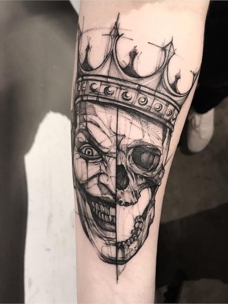 Joker Skull Tattoo 2