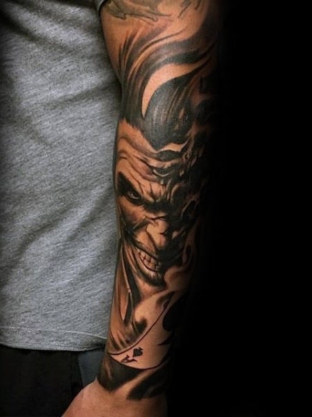 Joker Tattoos for Men | Joker tattoo design, Tattoos for guys, Joker tattoo