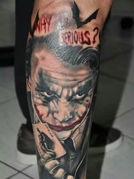 Details more than 74 joker tattoo on leg super hot