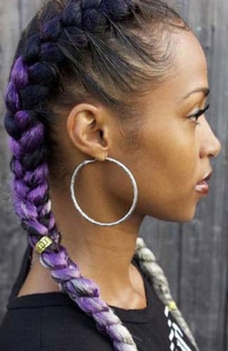 Lavender Goddess Braids