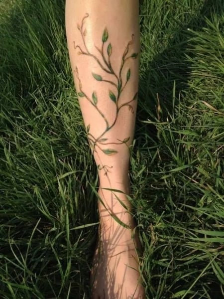 Leg Vine Tattoo 2 (1)