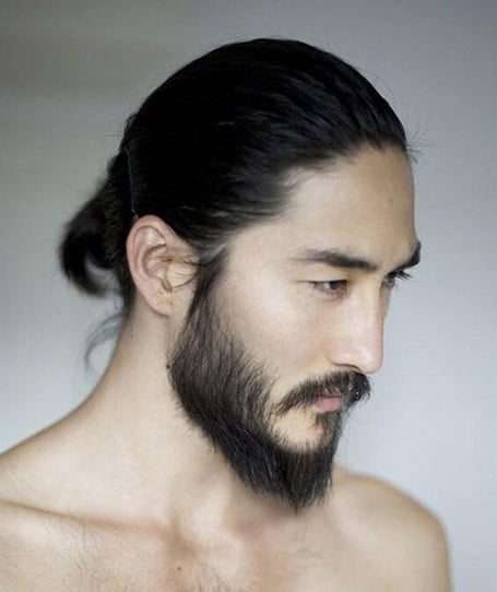 Man Bun Asian Men Hairstyle