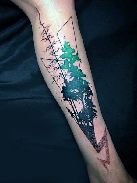 Nature Leg Tattoo2