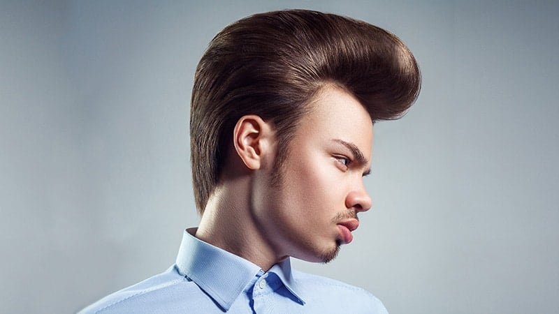 Image of The pompadour hairstyle for men