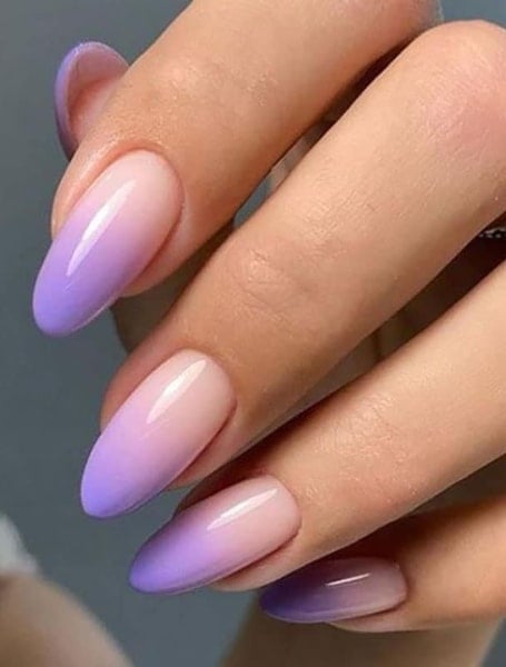 Purple Ombre Nails 