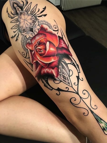 Beautiful Leg Tattoo