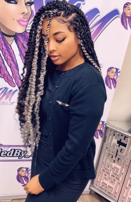 Statement Highights Goddess Braids