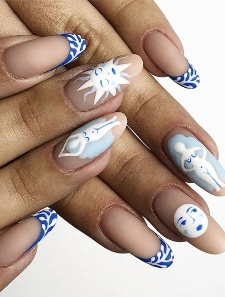 Sun And Moon Nails