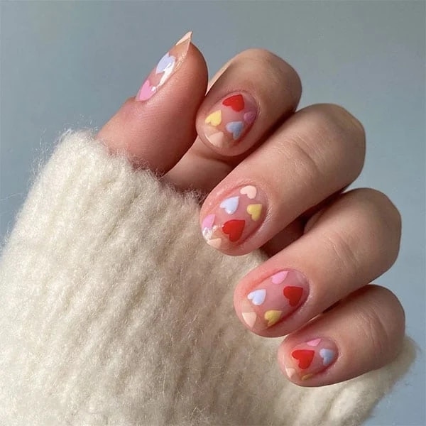 Sweet Heart Nail Art