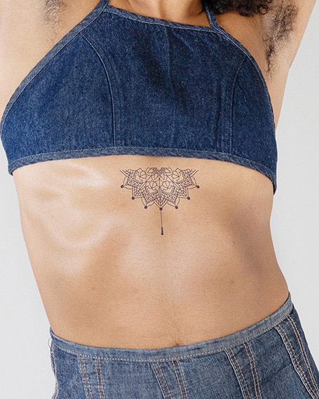 Temporary Mandala Tattoo