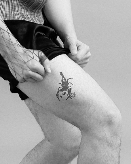 Temporary Scorpian Tattoo