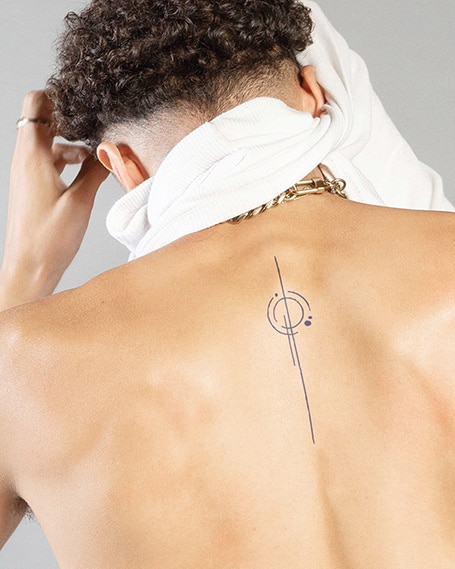 Temporary Spine Tattoo